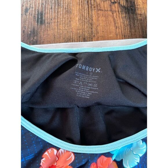 Rare TomboyX Blue Aloha Print Set / Size L - Picture 4 of 5